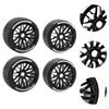 4 Parts 1: 7 Skala RC Car Tire Spare Modification High -performance Set on Road for