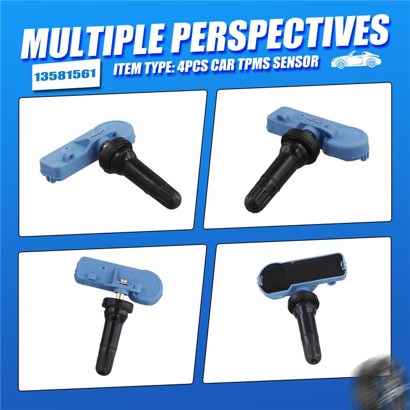 Precise 4Pcs Car TPMS Sensor 13581561 For Malibu Opel Vauxhall Corsa Tire Pressure Sensor Monitoring System