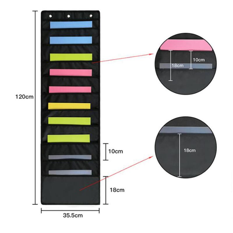 2 шт. 10-слойная сумка для хранения из ткани Оксфорд, многофункциональный настенный органайзер для папок с файлами, для