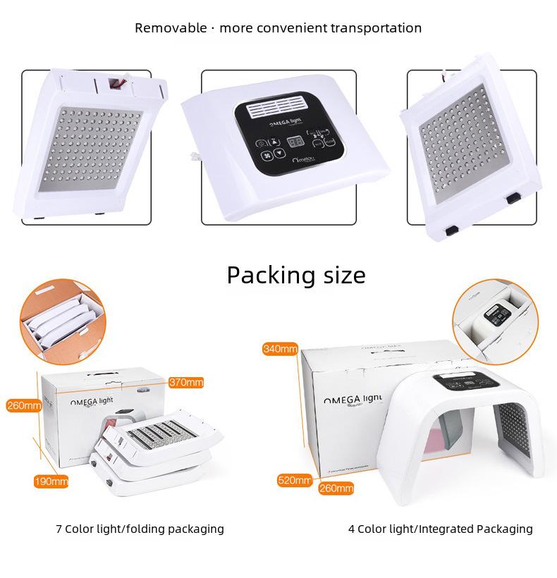 Маска для фотоомоложения кожи: Светотерапия красным/синим светом для салонов красоты