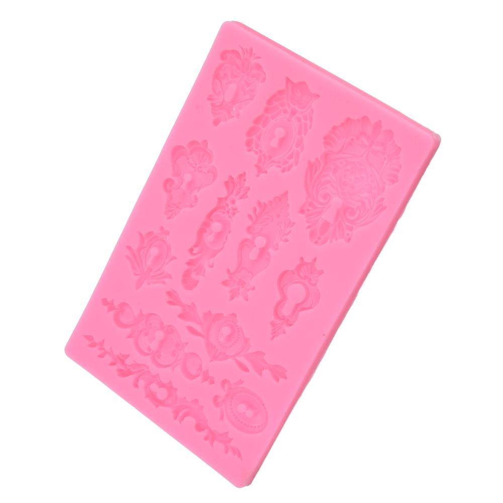 Relief 3D 3D Muffin Molds Pink Decorative Mold Reusable Ornament Mold Cake Decoration