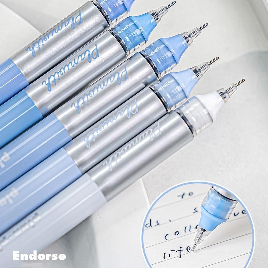 5pcs Endorse Series Gel Pens Set Gradient Color 0.5mm Ballpoint Quick Dry Black Ink for Daily Writing Office A7575