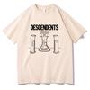 Графическая одежда Поп-сёрфпанк группа Descendents Футболка для фанатов Высококачественный хлопок Удобная футболка Летняя уличная одежда Мужская