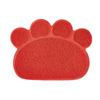 Paw Shape Cat Dishes Placemat Non-slip Cat Litter Box Mat Durable Pet Feeding Mat