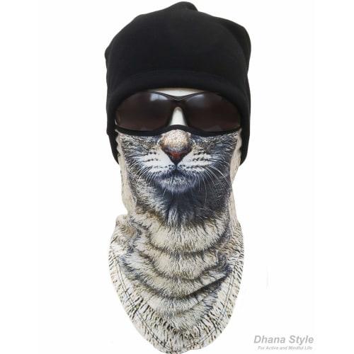 Animal Print Half Mask, Face Mask, 3D Printed Animal Mask, Quick-Drying Face Cover, Neck Guard, Animal Face Mask/Airsoft, Cycling, Motorcycle, Outdoor