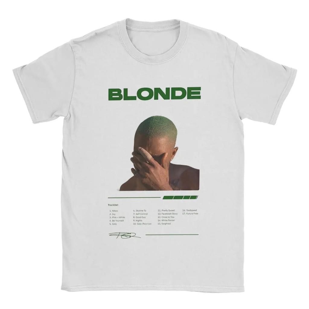 Футболки Blond Franks Rapper Ocean, мужская хлопковая повседневная футболка с круглым вырезом, хип-хоп музыка, футболка с коротким рукавом, идея для подарка