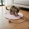 Крулый коврик-когтеточка для кошек LowShed для домашних кошек, котят Розовый 35 см