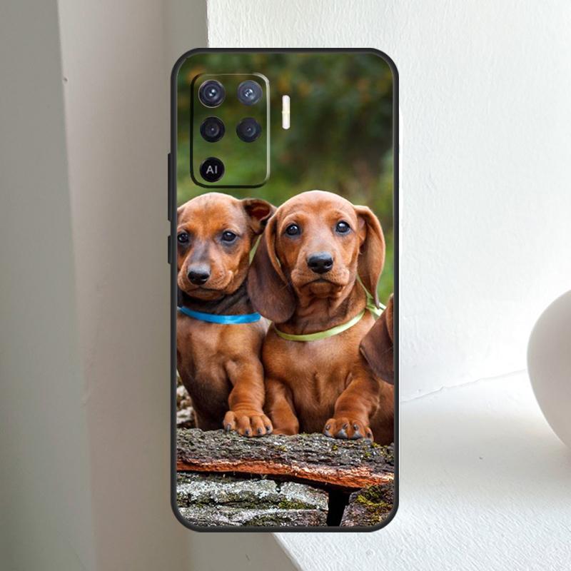 Dachshund Dog For OPPO A80 A60 A40 A5 A6 Pro A15 A17 A57 A16 A76 A96 A18 A38 A58 A78 A98 A54 A74 A94 Case