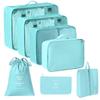 Travel Storage Bag Set - 7-Piece Multi-functional Compartment Bags for Clothes & Cosmetics