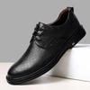 New Leather Shoes Men's Embossed First Layer Cowhide Retro British Style Leather Shoes Men's Business Dress Men's Leather Shoes