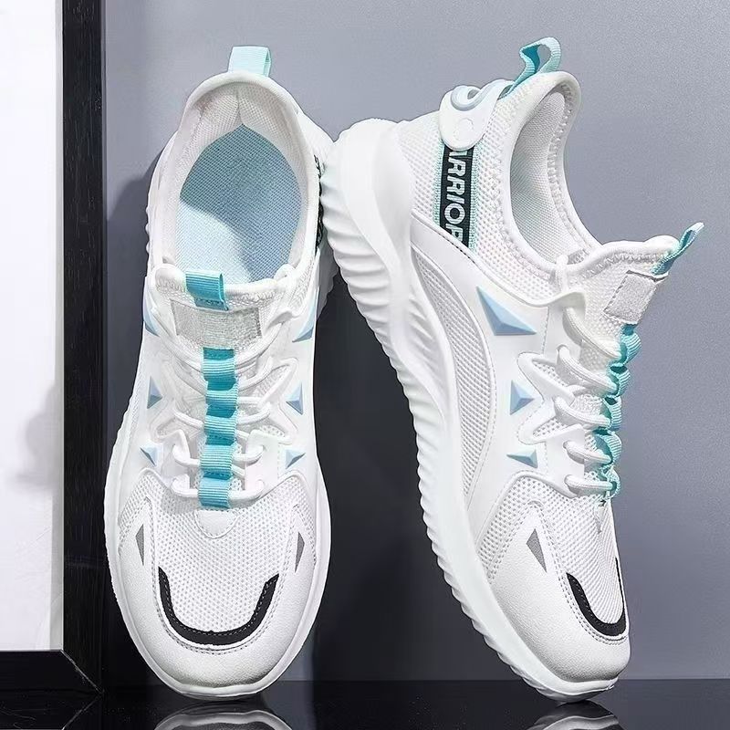 Мужская обувь новая летняя мужская сетчатая дышащая повседневная обувь модная универсальная спортивная обувь однотонная мужская повседневная обувь