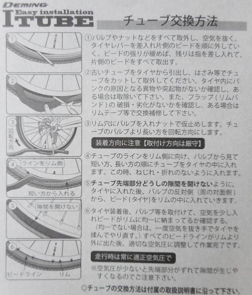 Bicycle Tube Easy Replacement I Tube 14641 24×1 3/8