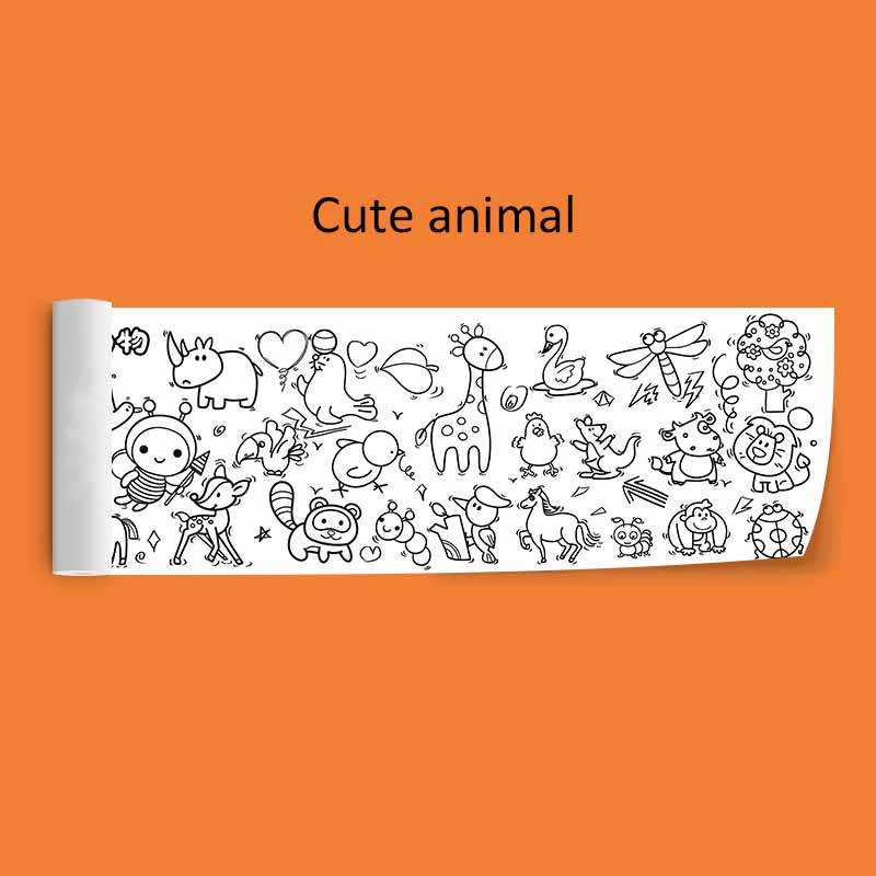 30*89 см детские граффити свитки очень длинные детский сад детские цветные рулоны инструмент для рисования бумажные развивающие игрушки