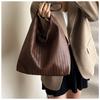Fashion Women Shoulder Bag Large-capacity Leisure Commuting Bag with Pouch Top Handle Bag Trendy Satchel Hobo Bag Woven Tote Bag