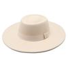 2021 Simple Solid Color Wool 9.5Cm Brim Men'S And Women'S Autumn And Winter Warm Outdoor Oval Ring Top Hat