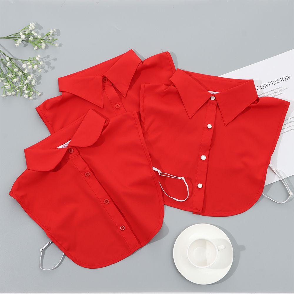Vintage Detachable Cotton Clothes Accessories Shirt Fake Collar Lapel Blouse Top False Tie