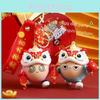 Egg Party Lion Dance Keychain Lovely Silicone Bag Charms Ideal For Holiday Gifts