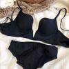 Sexy Plunge Lingerie for Women Seamless Push Up Bra Set 3 Color Adjustable Strap Brassiere Deep V Comfortable Female Underwear