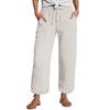 Women's Pants Fashion Casual Pants Solid Color Drawstring High Waist Pants With Pockets