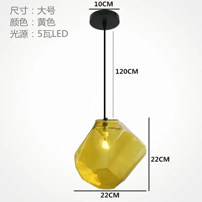 Горячая современная простая витражная люстра творческая личность ресторан бар спальня гостиная кафе выставочный зал освещение