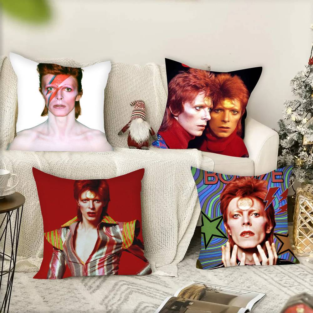 Singer D-David B-Bowie cool Pillowcases cushion covers living room sofas home decor gifts