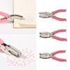 Handle Heart Circle Shape Binding Stationery Hole Punch Single Hole Hand Tool Paper Cutter