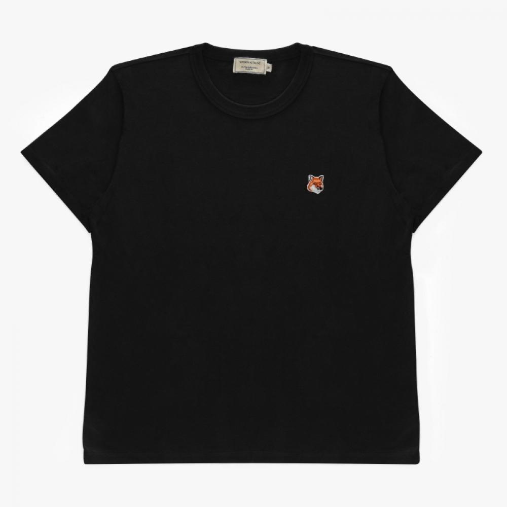 MaiSon KitSune Lw00105kj0008 P199 Fox Head Patch Women S Short Sleeve Tee
