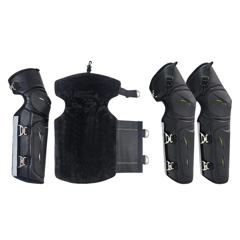 Motorcycle Knee Guards Adjustable Impact Resistant Nonslip Professional for Adults Motocross Knee Pads for Skating Motocross