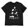 Футболка с плакатом рок-группы Creed хлопок мужские футболки Louboutins оверсайз спортивные рубашки для мужчин
