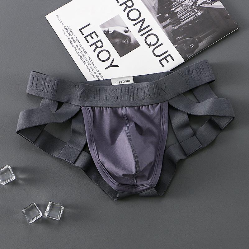 Мужские хлопковые трусы нижнее белье сексуальные стринги-брифы