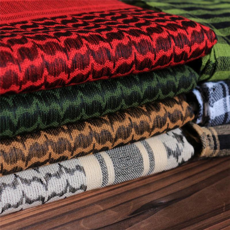 Fashion Shemagh Mens Square Outdoor Shawl Military Arab Tactical Desert Army Shemagh KeffIyeh Arafat Scarf Fashion