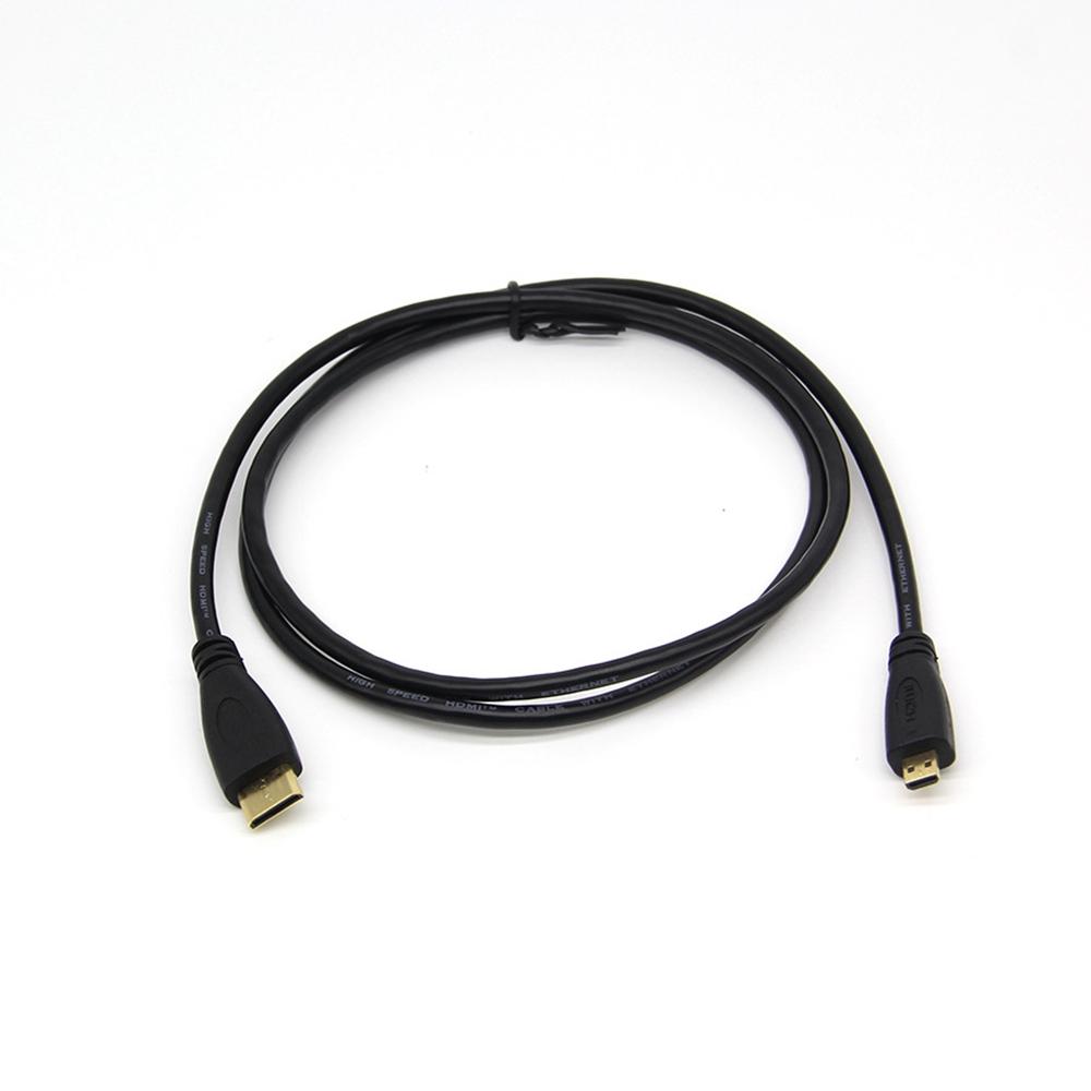 Кабель Mini HDMI на Micro HDMI 0,3 м, высокоскоростной адаптер-шнур для передачи аудио и видео