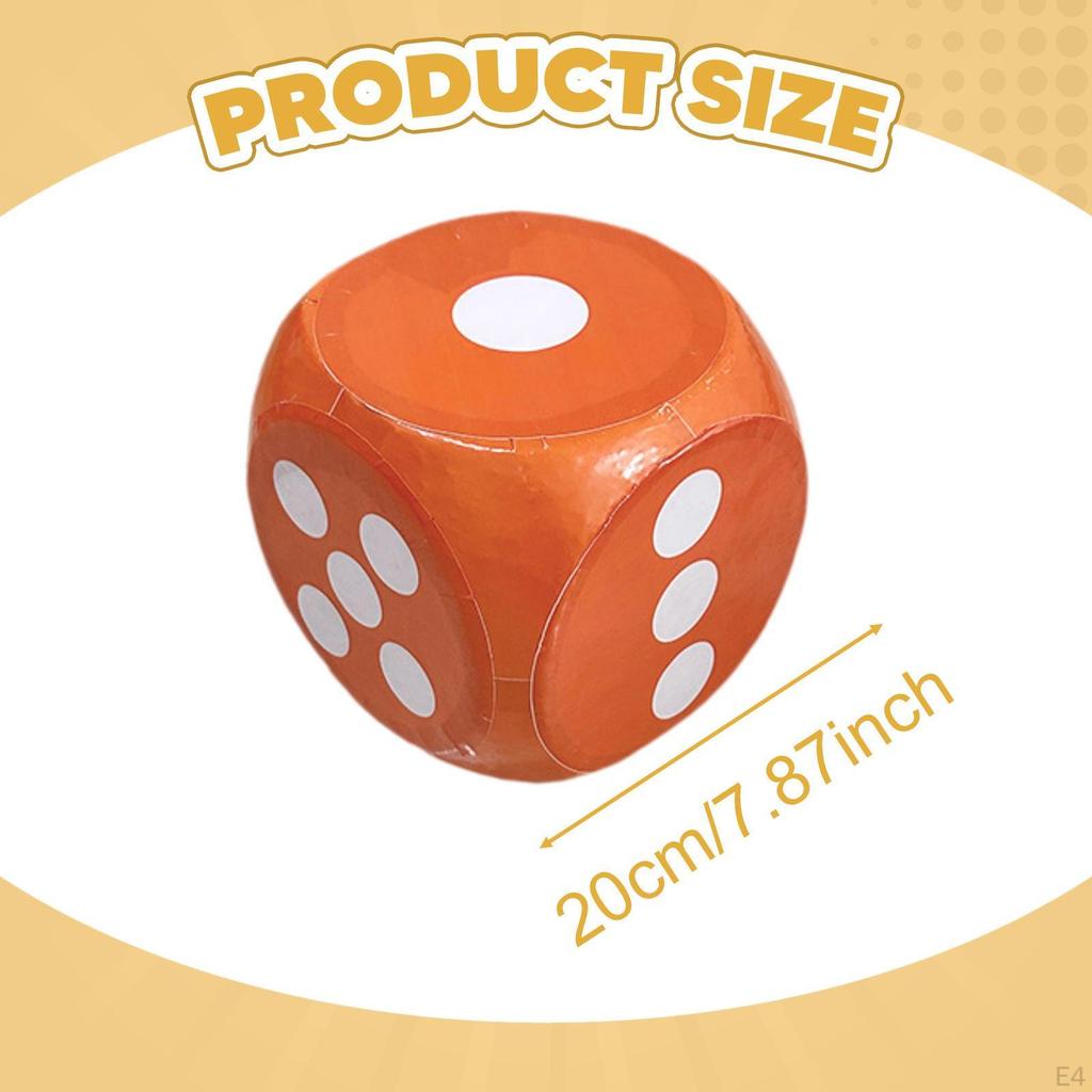 Foam Dice 6 Sides Fun Party Favors 20cm Game Nights Early Learning Toy Decorative Great Gift Giant