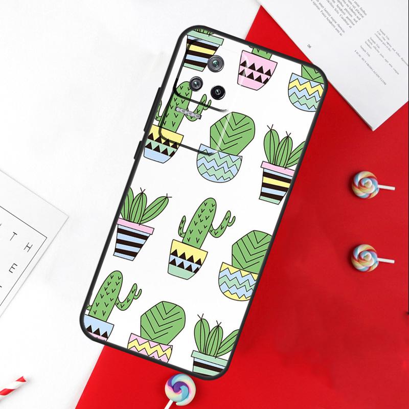 ЧЕХОЛ CACTUS BANANA РЕТРО ВИНТАЖ ЛЕТНИЙ Для Xiaomi 14 Ultra 15 13 11T 12T 13T 14T Pro POCO X7 Pro X3 X5 X6 M6 F5 F6 Pro