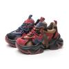 Leather Daddy Shoes Women's Spring and Autumn Leather Fleece European Station Platform Small Retro Sneakers