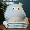 Cartoon Office Pillow Quilt 2 In 1 Car Cushion Multi-Function  Blanket Cushion Decor Nap Blanket for Afternoon Rest