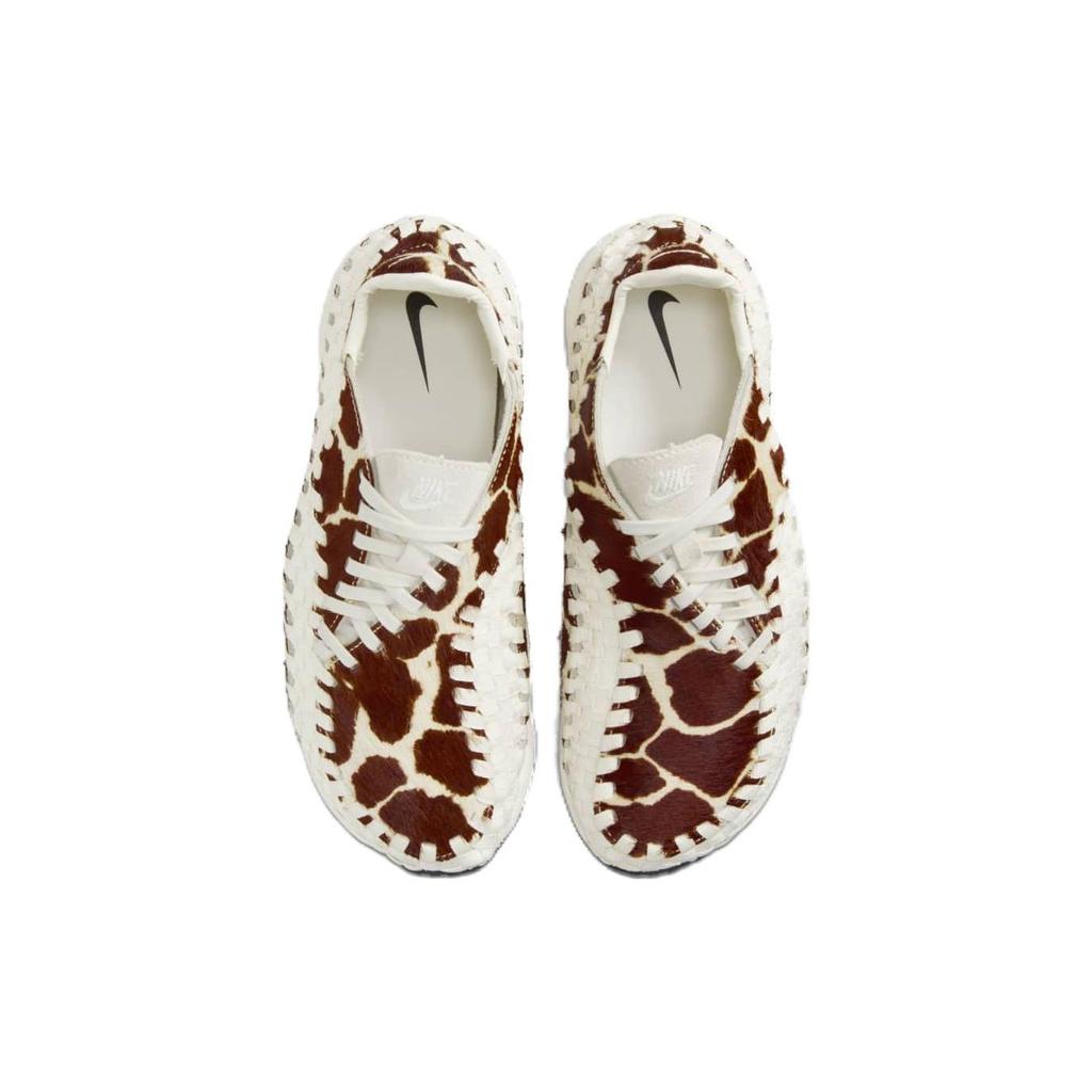 Nike Air Footscape Woven Cow Print Women Sneakers Cream Sail Black FB1959-100