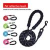 Нейлоновый поводок для выгула собак с защитой от взрыва, удушения, светоотражающий, регулируемый дизайн и ручка из пенопласта