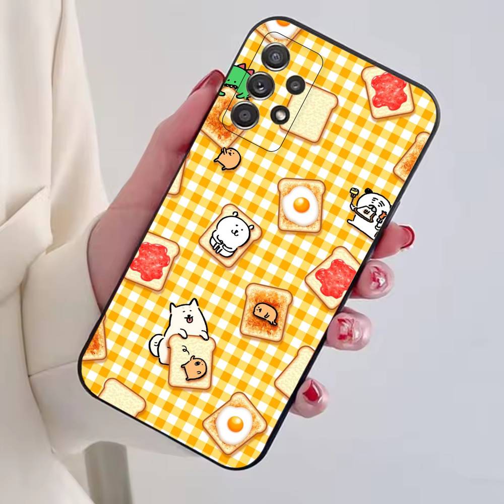 Funny Cartoon J-Joke B-Bear Phone Case Black Silicone Soft For Samsung S25,S24,S21,S22,S23,S30,Ultra,S20,Plus,Fe,Lite
