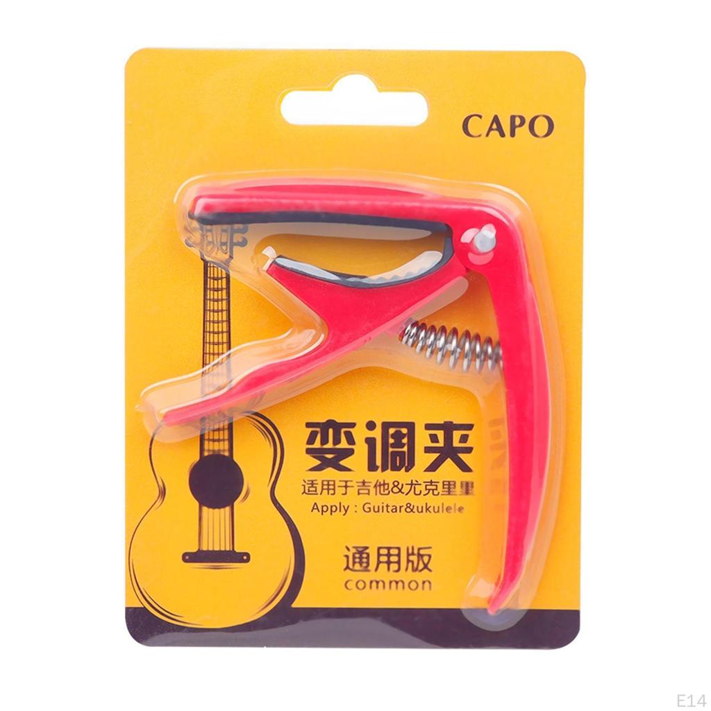 Resin Clamp for Capo Ukulele 4 Strings Soprano Concert Tenor Baritone Light