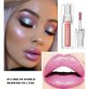 Chameleon Lip Glaze Блеск для губ Тени для век, хайлайтер для лица Увлажняющая жидкая помада с бриллиантовым мерцанием, блеск для губ Aurora Dazzle для вечернего ежедневного макияжа