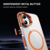 Прозрачный чехол для iPhone 17 с крышкой-подставкой для объектива, совместимый с MagSafe
