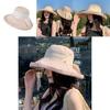 Summer Sun Protection Hat For Women With Wide Brim And Butterfly Knot For Outdoor Fashion And Travel