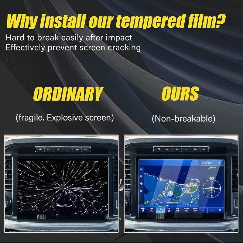 Screen Protector for   Ford F-150 F150 SYNC4 12 inch Navigation Display Tempered Glass HD Clear Touch Screen Protective