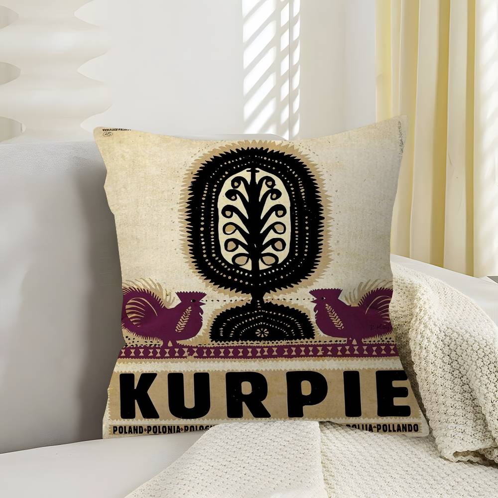 Retro Ryszard Kaja Artworks Pillow Gift Home Office Decoration Bedroom Sofa Car Cushion Cover case x