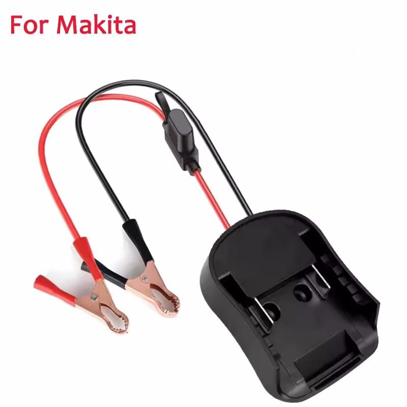 Car Emergency Power DIY Adapter Automotive 30A Fuse Igniter Jump Starter for Makita for Milwaukee for Dewalt 18V Li-ion Battery
