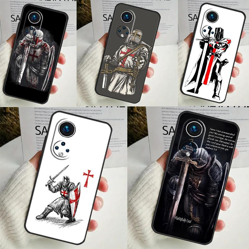 Christian Templar Knights Case For Honor X9b X8b X8 X9 X6a X7a X8a X9a Honor Magic 6 5 Pro 50 70 90 Lite Back Cover