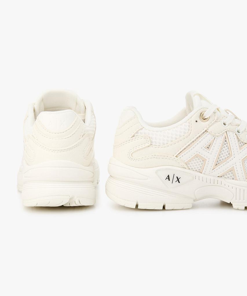 Armani Exchange Women'S Mesh Panel Chunky Sneakers _Off White_A426175502