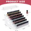 3-7 Tier Clear Acrylic Nail Polish Storage, Multi-Purpose Nail Polish Rack, Sunglasses, Essential Oils and Cosmetics