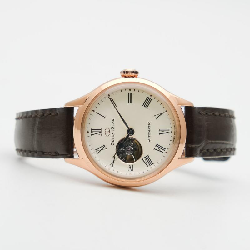 Женские механические золотые часы Orient RE-ND0003S00B